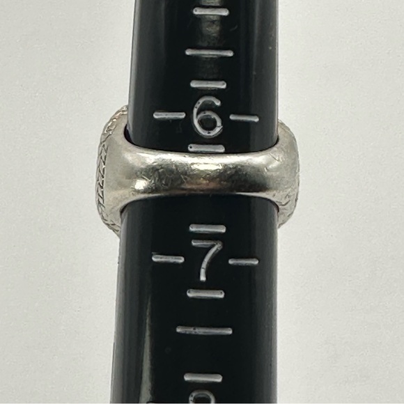 Silpada Retired Vintage R1646 Sterling Silver Hammered Ring Size 6.5 - Picture 10 of 10